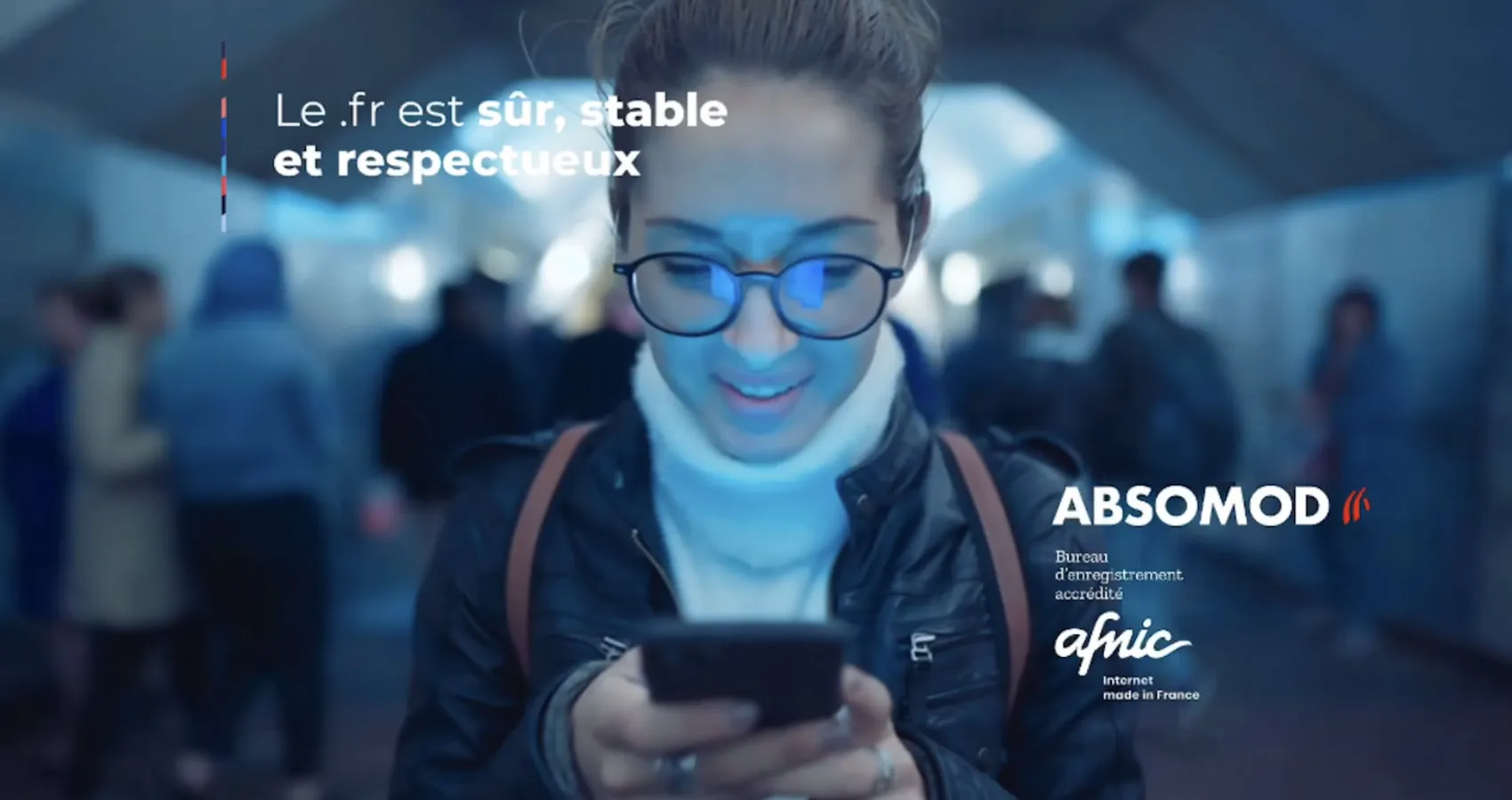 nom de domaine interent .fr DOMAINES INTERNET ABSOMOD bureau enregisterement agréé AFNIC